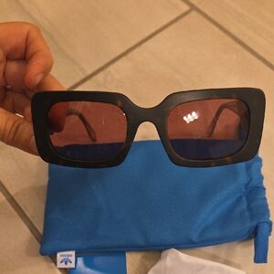 Adidas Dark Havana/Bordeaux Sunglasses From BAD BUNNY Concert One Size NWOT